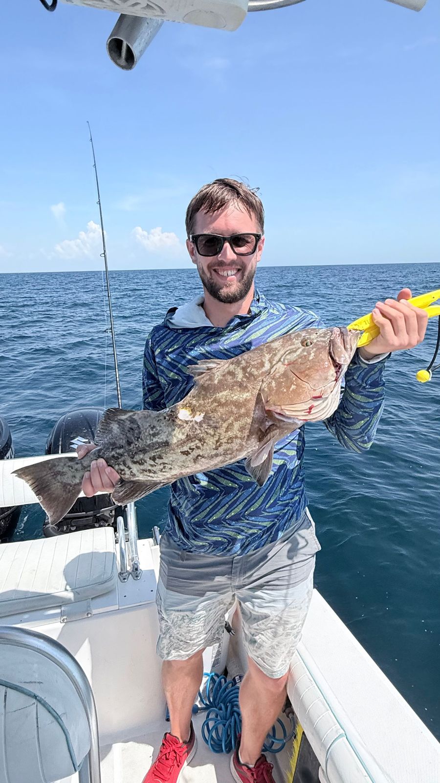 Gag grouper caught on fishing charter in Panama City FL