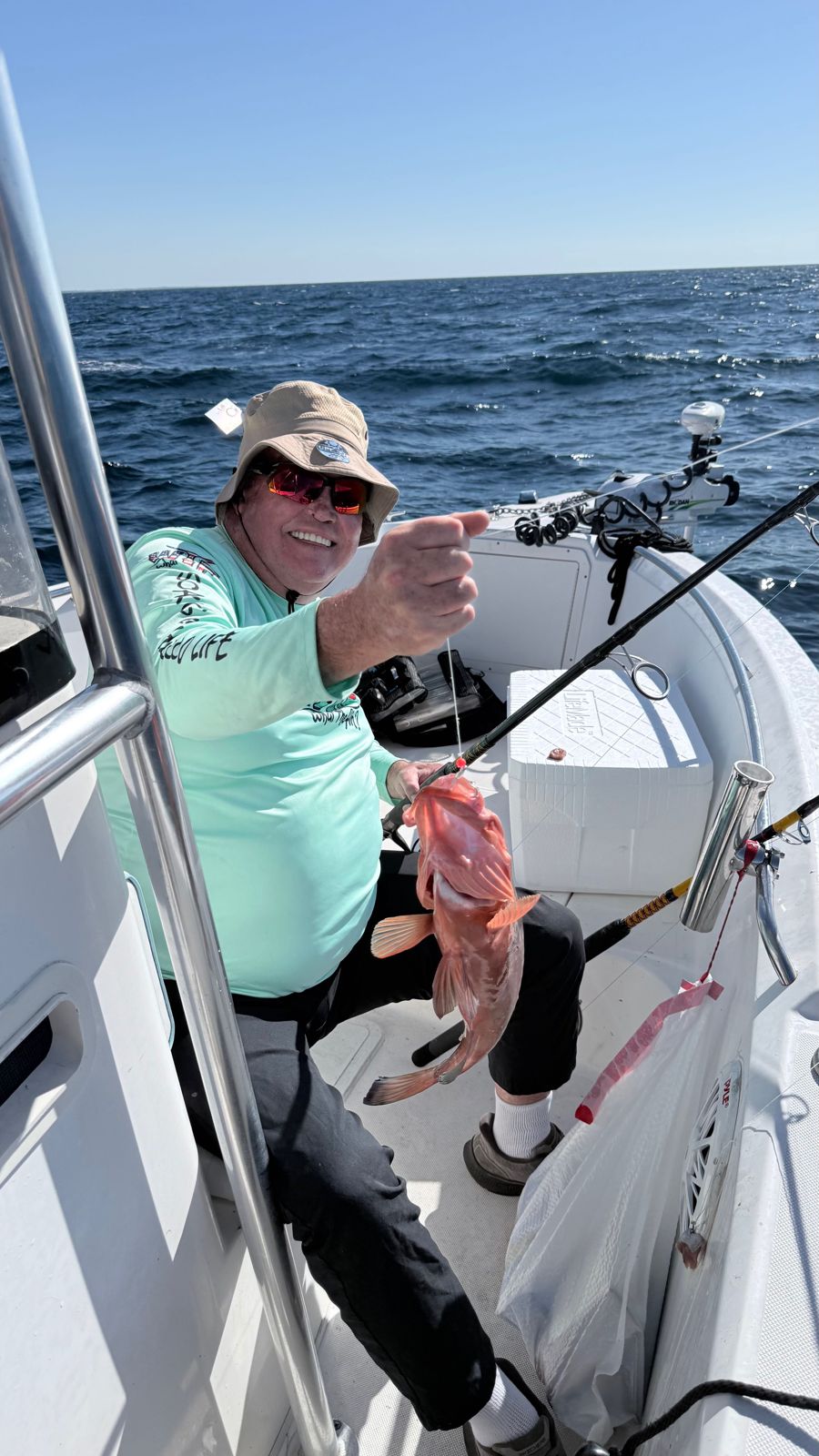 Angler enjoying a fishing tour in FL