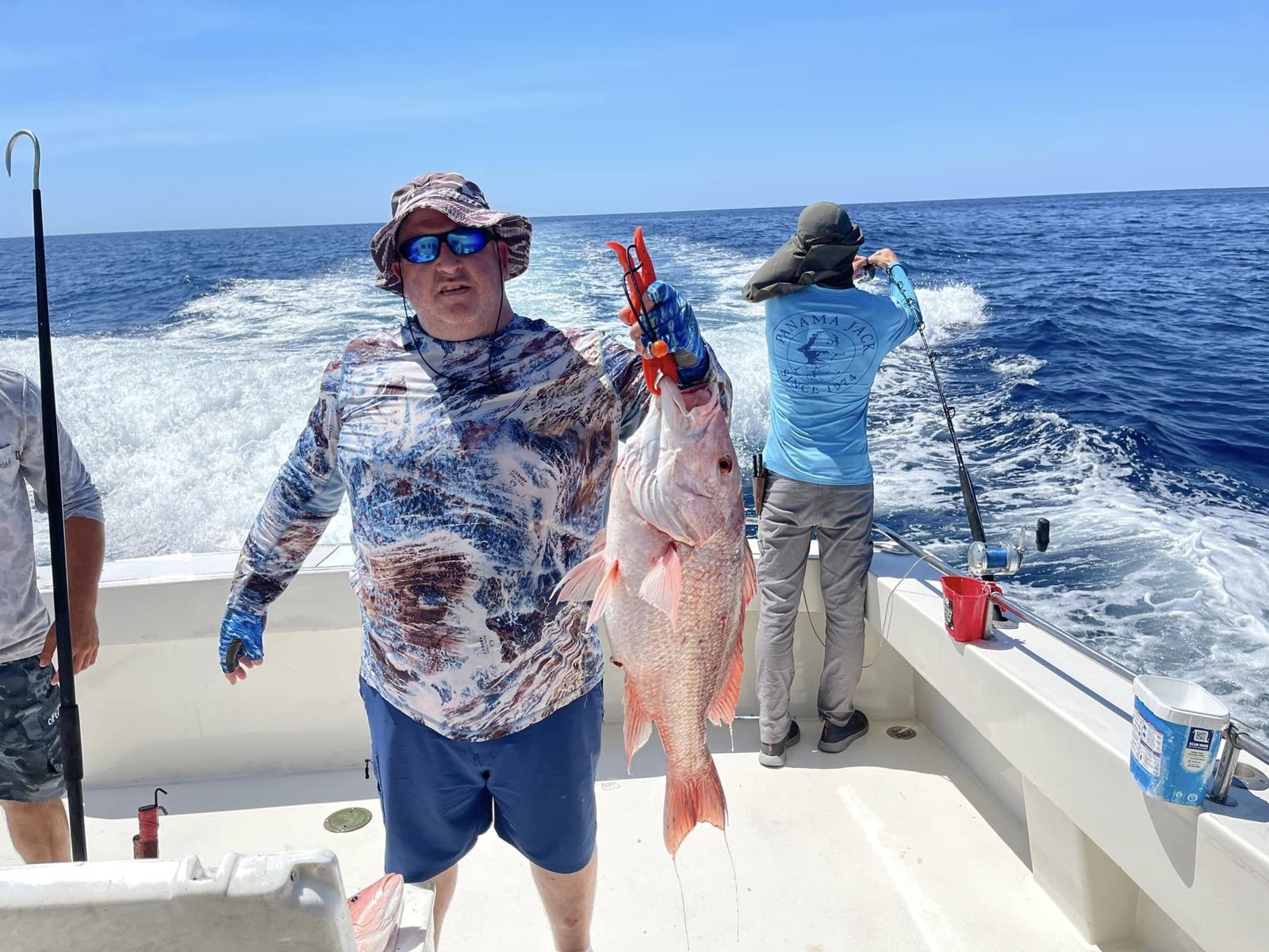 Angler fishing for Southern black bream in FL
