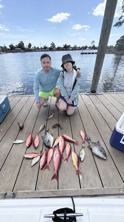 Lane Snapper and Grey Triggerfish from Panama City waters!