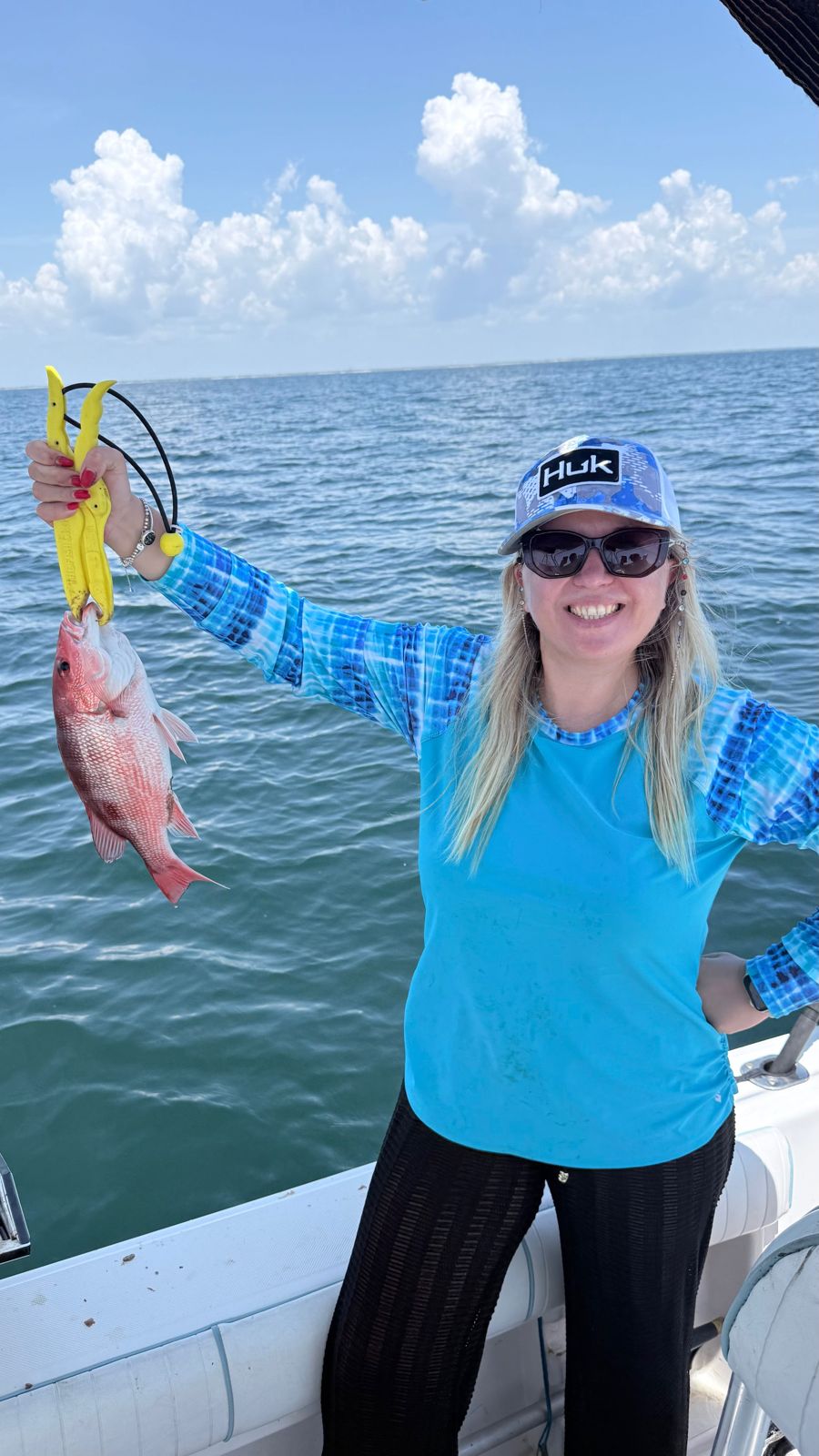 Red snapper caught during fishing charter in Panama City FL