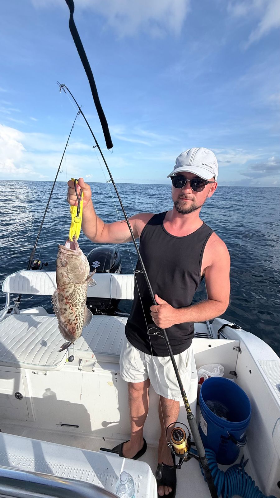 Gag grouper caught on fishing charter in Panama City FL