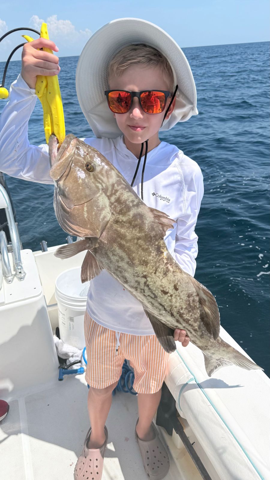 Gag grouper caught during fishing charter in Panama City FL
