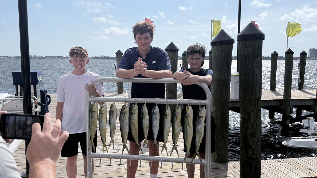 Triple mahi mahi success in Panama City waters!
