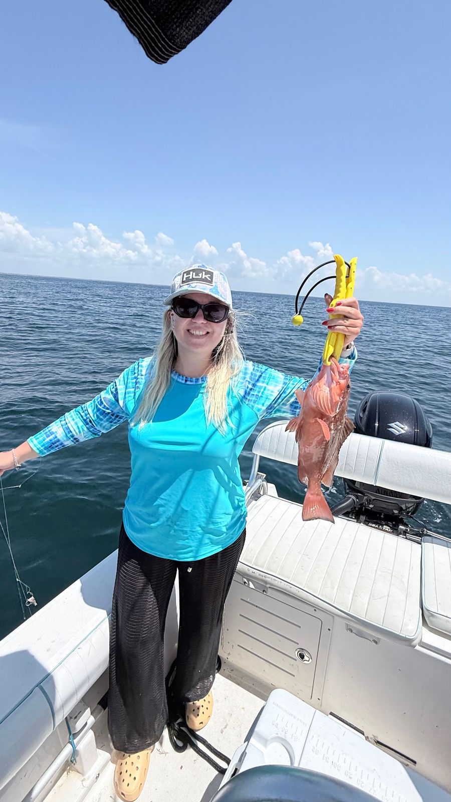 Red grouper caught during fishing charter in Panama City FL