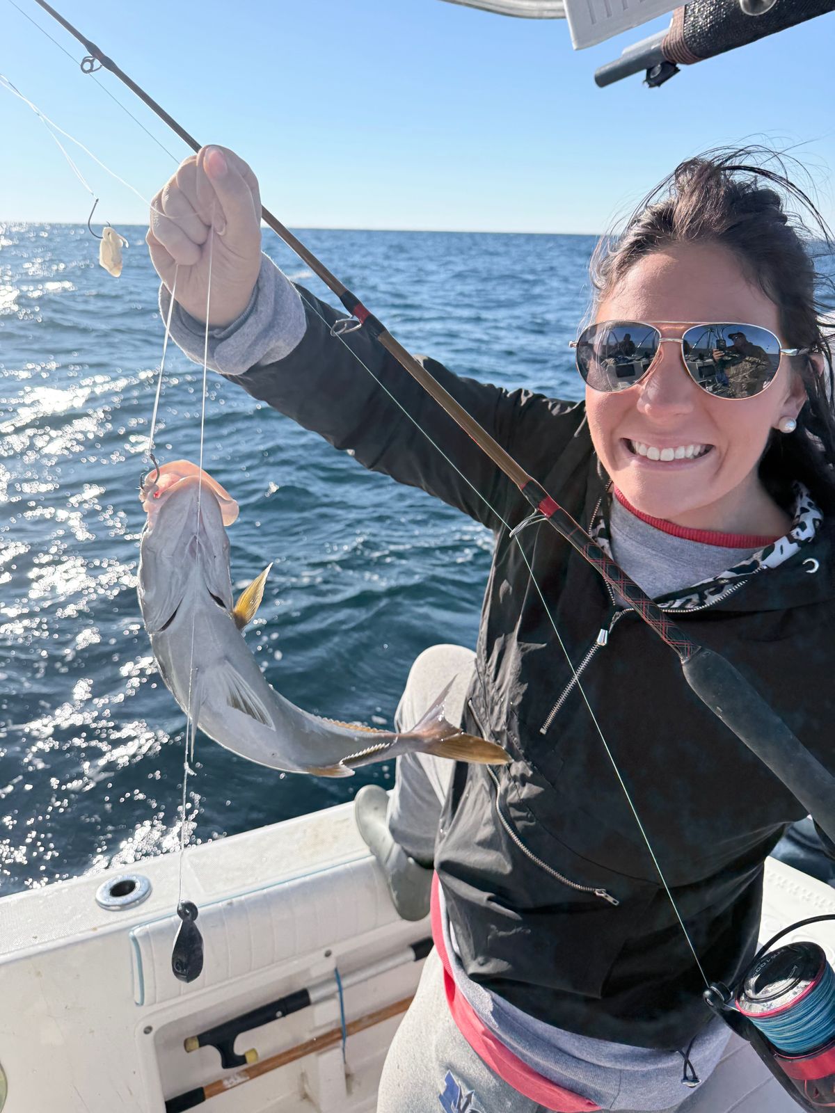 Angler enjoying fishing tour in FL